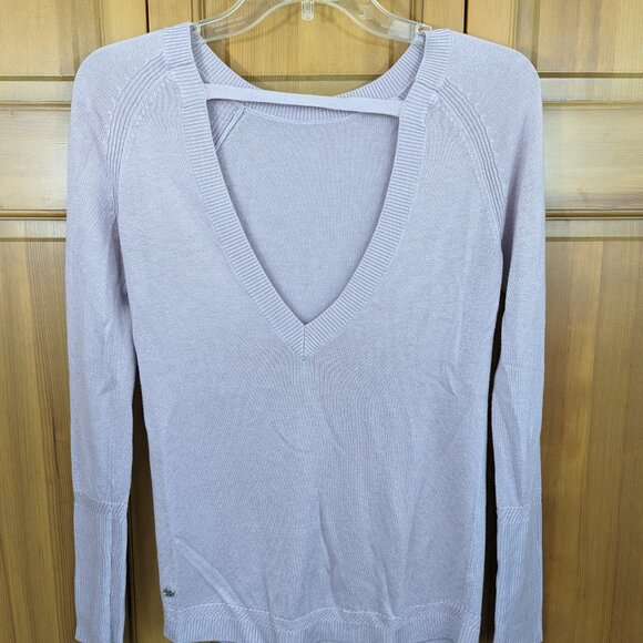 Lululemon drop-back pullover sweater - lilac color size 2 - Picture 2 of 5